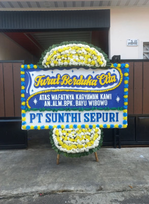 Papan Bunga Duka di Mawa